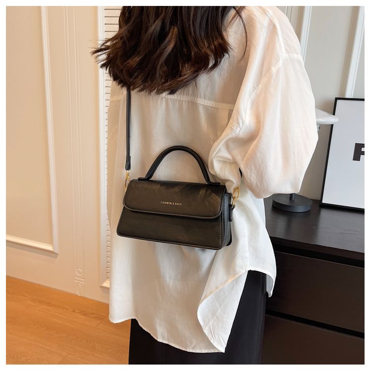 Borsa piccola retrò da donna, borsa a tracolla a tracolla da donna, nuova moda autunno e inverno, borsa quadrata portatile di alta qualità da donna._voghion.com