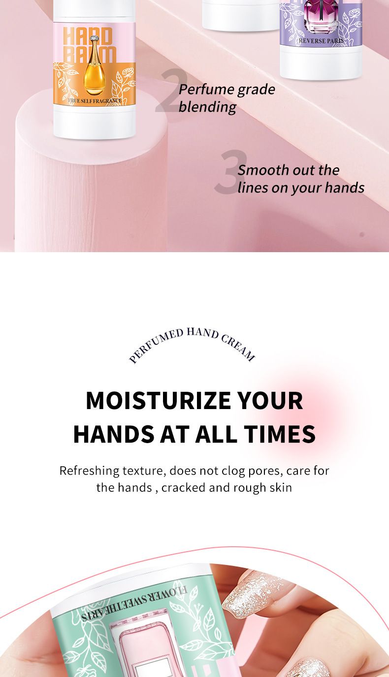 Crema de manos refrescante con perfume OCHEAL, 40 g, hidratante, suave, para manos y pies, antisequedad y antiagrietamiento._voghion.com