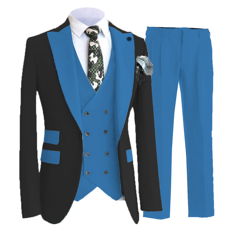 Ropa de hombre, traje de pelo para hombre, vestido de boda para novio, traje de actuación para cantante joven presentador, vestido de padrino_voghion.com