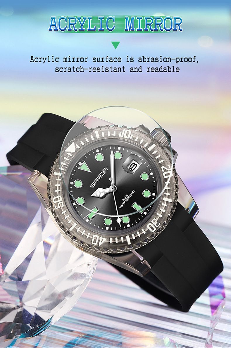 Stylish Unisex Digital Quartz Watch With Calendar, Waterproof & Shockproof, Sporty Silicone Strap Leisure Creative Male And Female Student Watch_voghion.com