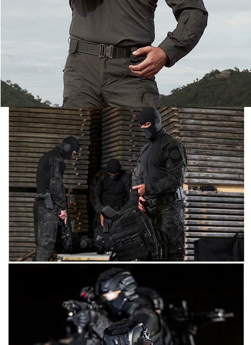 Herenkleding Tactisch pak Heren Frogman Combat Uniform Een complete set van lente- en herfsttrainingsuniformen met lange mouwen CS Field Training Suit_voghion.com
