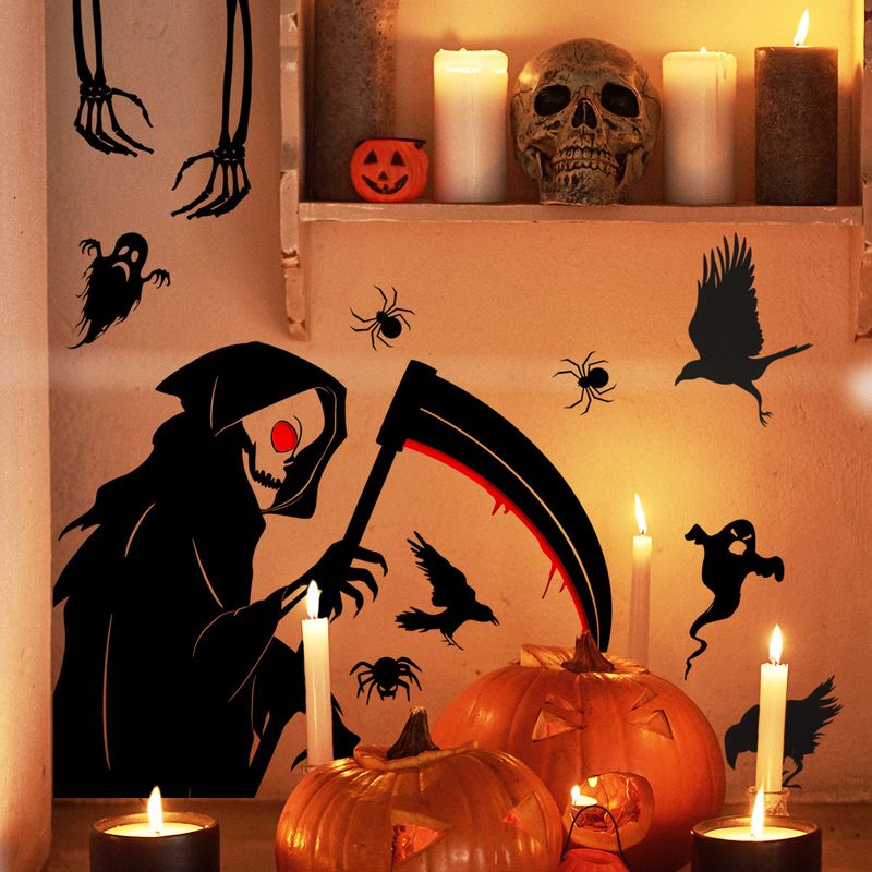 Aufkleber Halloween Blut Handabdruck Fußabdrücke Dekorative Wandaufkleber Fensteraufkleber Wohnzimmer Schlafzimmer Hintergrund Home Dekoration Aufkleber_voghion.com
