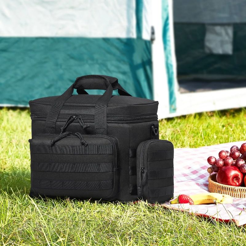 Pranzo con design Molle C e borsa morbida per riporre il pranzo, borsa termica multitasche con borsa termica rimovibile da 20 litri in 600D_voghion.com