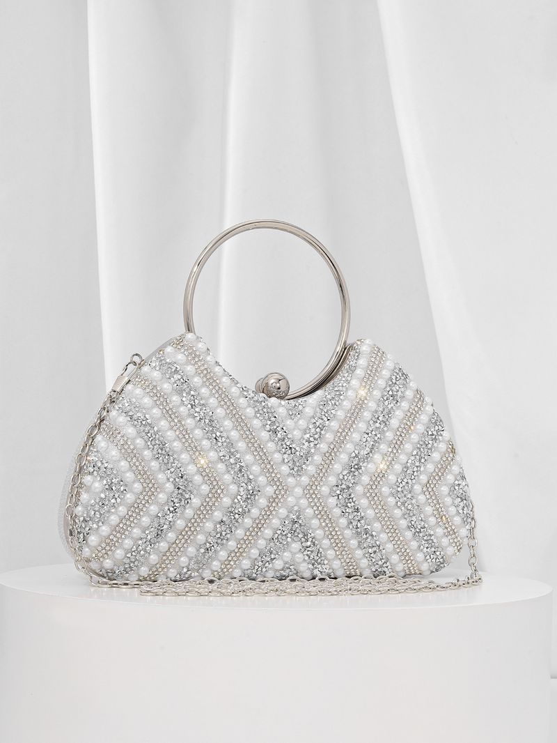 Perlen Abend Handgefertigte Perlenstickerei Mit Diamanten Bankett Kleid Tasche Elegante Clutch Für Frauen_voghion.com