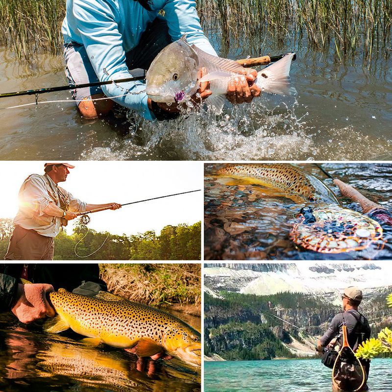 Lightweight Four Sections 9 Feet 3.3m Wt 8wt Carbon Stream Fly Fishing Rod_voghion.com