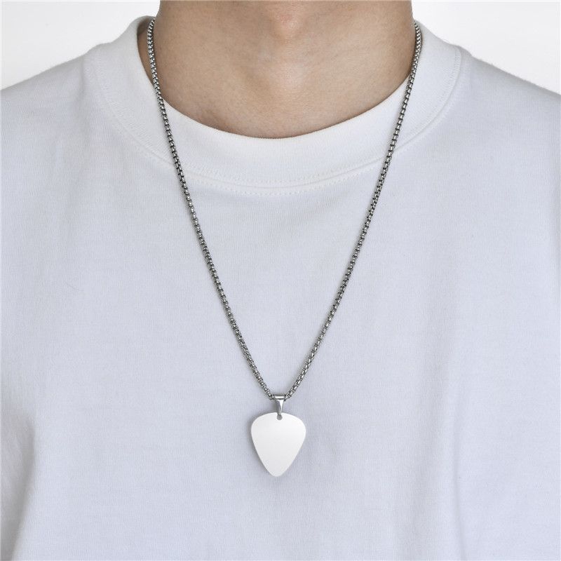 2025 New Arrivals New LetAPI men's pendant, vintage stainless steel guitar necklace_voghion.com