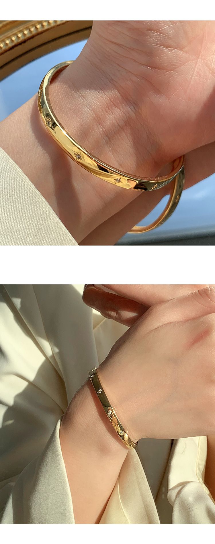 Niş retro ışık lüks moda soğuk stil net ünlü el takı bilezik moda stil üst düzey_voghion.com