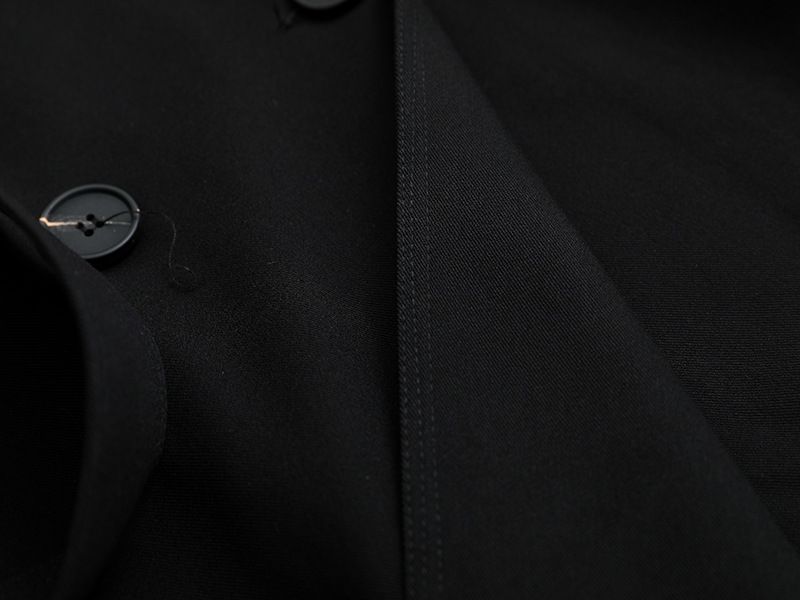 Women's autumn and winter clothing lapel shoulder sleeves Pieter splicing double-breasted oblique pocket large size_voghion.com