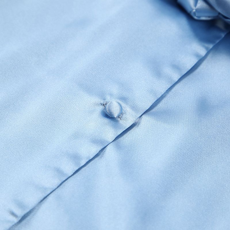 Abbigliamento donna camicia da notte pantaloni larghi e comodi seta casual signore casa vestiti abito francese_voghion.com