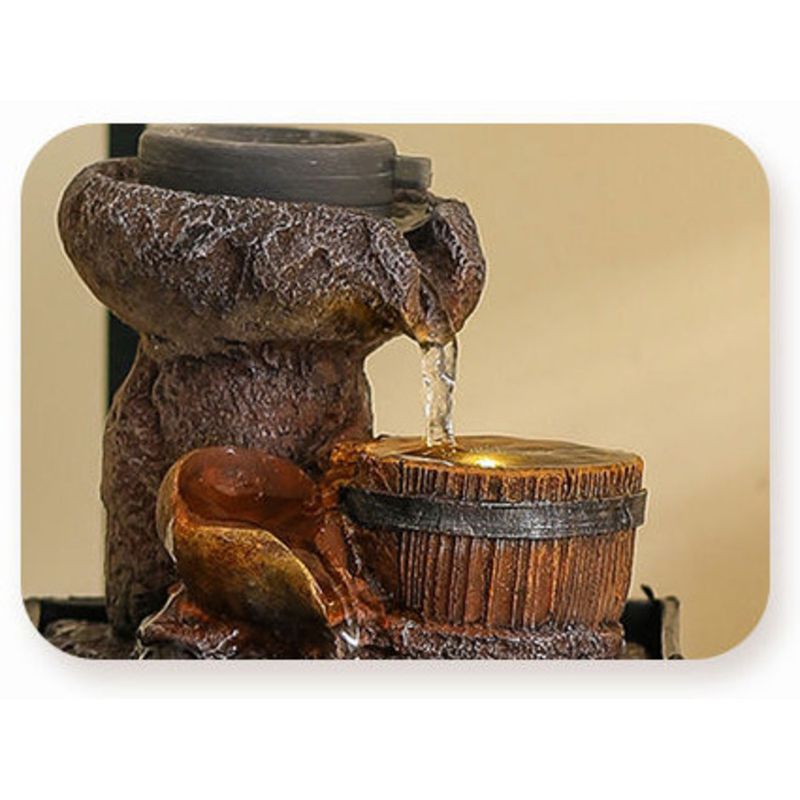 Xintianquan Flowing Wate Wealth-Binging Small Fountain Onament Office Desktop Decoation Indoo Living Room_voghion.com