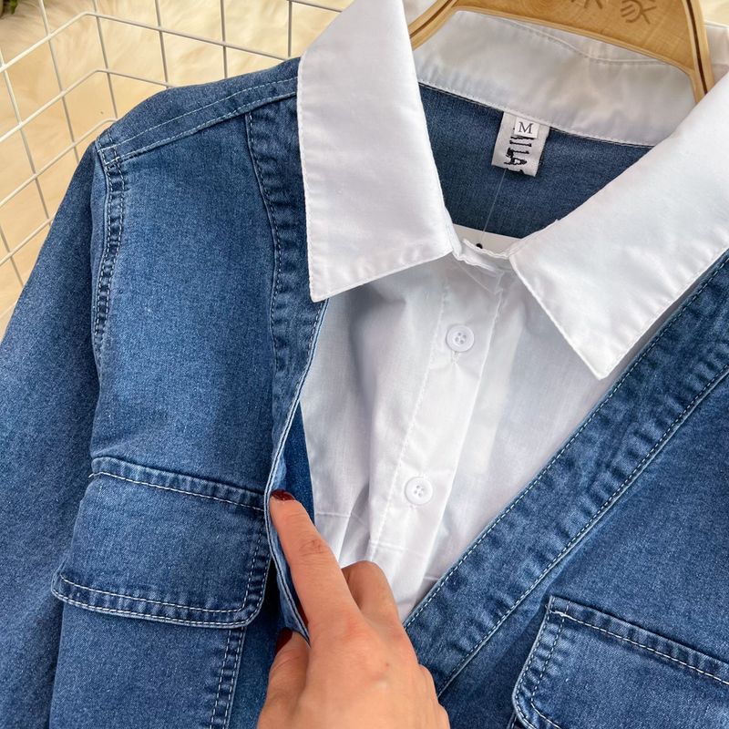 Nuova versione primaverile e autunnale dell'abito-camicia di media lunghezza da donna_voghion.com