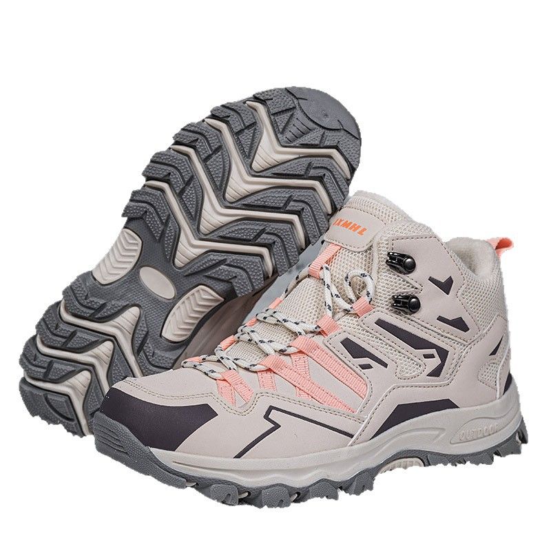 Verdickte Baumwoll-Wanderschuhe für Damen, Paar, Mittelhilfe, Klettern, Langlauf, Wandern, Sport, Wanderschuhe_voghion.com