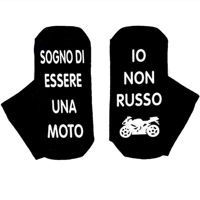 Calzini a tubo centrale interamente in cotone, serie a tema motociclistico, suole per piedi, calzini adesivi antiscivolo per pavimenti_voghion.com