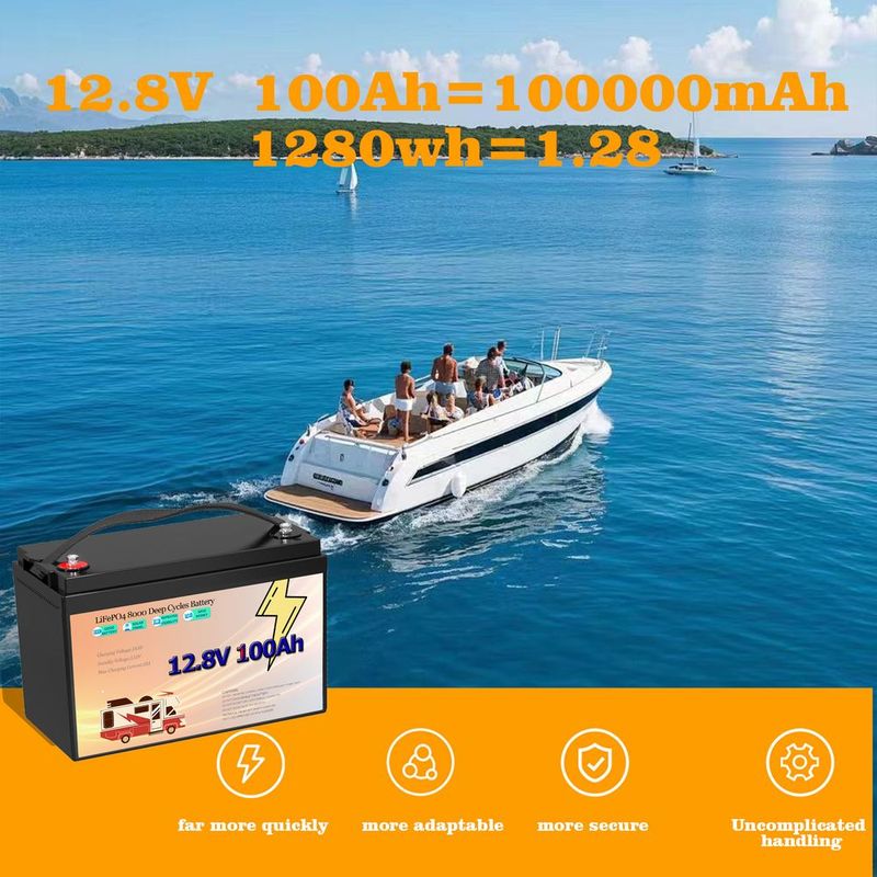 In Stock 12V 100AH Lithium Battery 12V100AH RV Lithium Battery Outdoor Lithium Battery LiFePO4 Energy Storage Battery_voghion.com