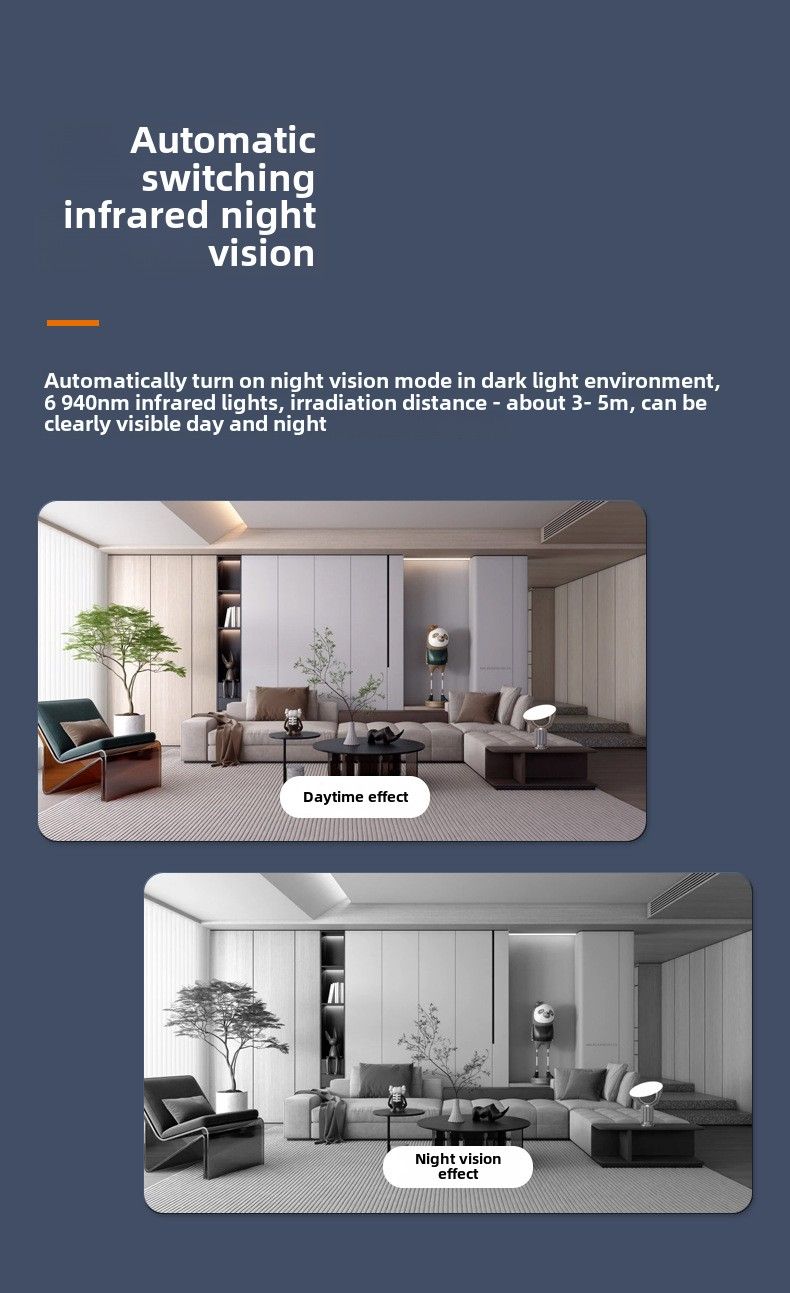 Caméra C1 haute définition 1080p intelligente sans fil WiFi caméra de vision nocturne à domicile caméra de surveillance de sécurité_voghion.com