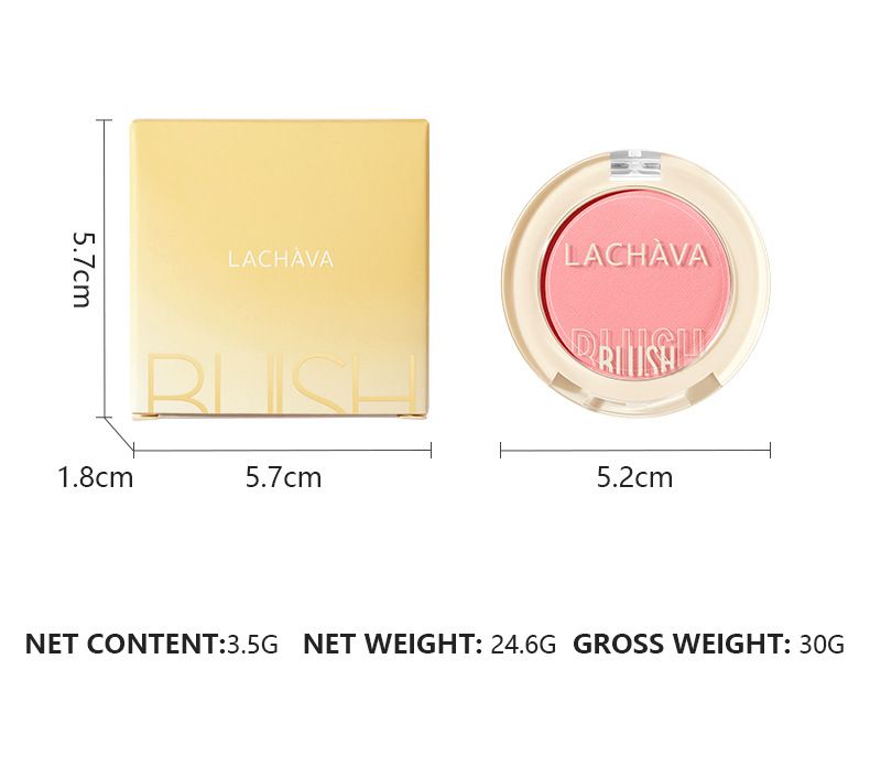 Monochrome Powder Blusher Cream Matte Nude Makeup High Gloss Rouge 12 Color Pearl Light Fine Shiny Powder Blusher_voghion.com
