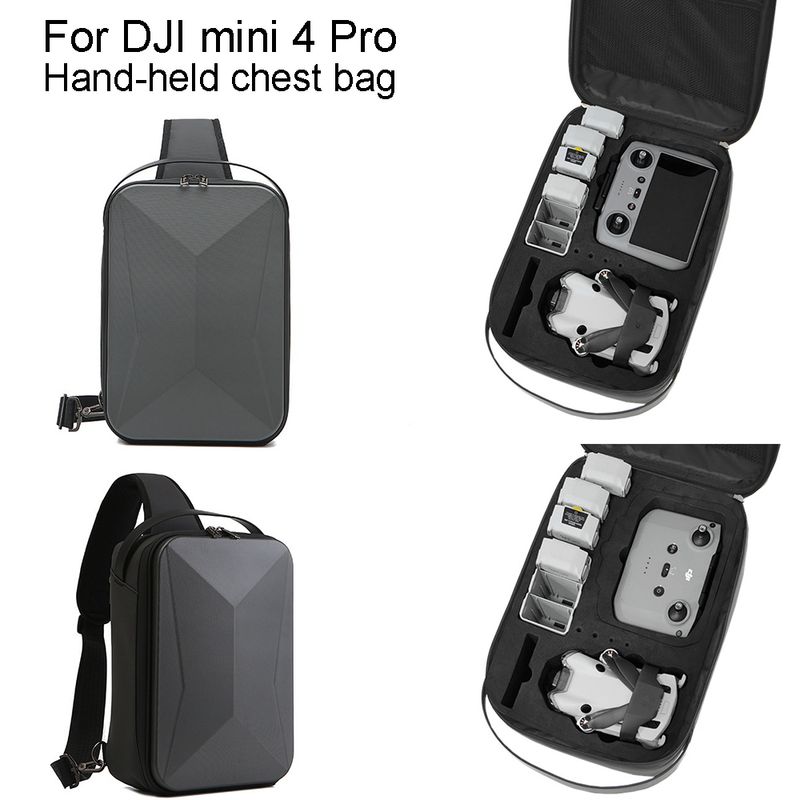 Handtasche, Hartschalen-Schulter-Umhängetasche, Für DJI Mini 4 Pro Zubehörrucksack_voghion.com
