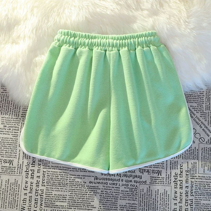 Damenbekleidung Lässige Sportshorts für Damen im Sommer, lockerer und bequemer Schlafanzug für zu Hause, Shorts mit weitem Bein für den Außenbereich_voghion.com