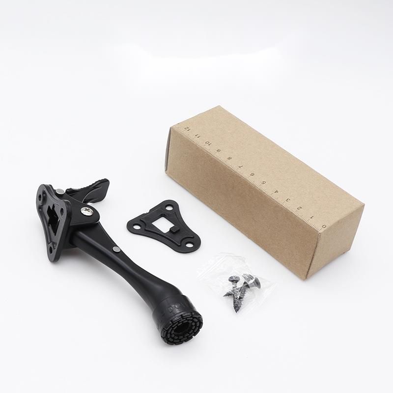 Batente de porta - Ponta de borracha ajustável | Níquel acetinado 4" | Resistente às intempéries_voghion.com