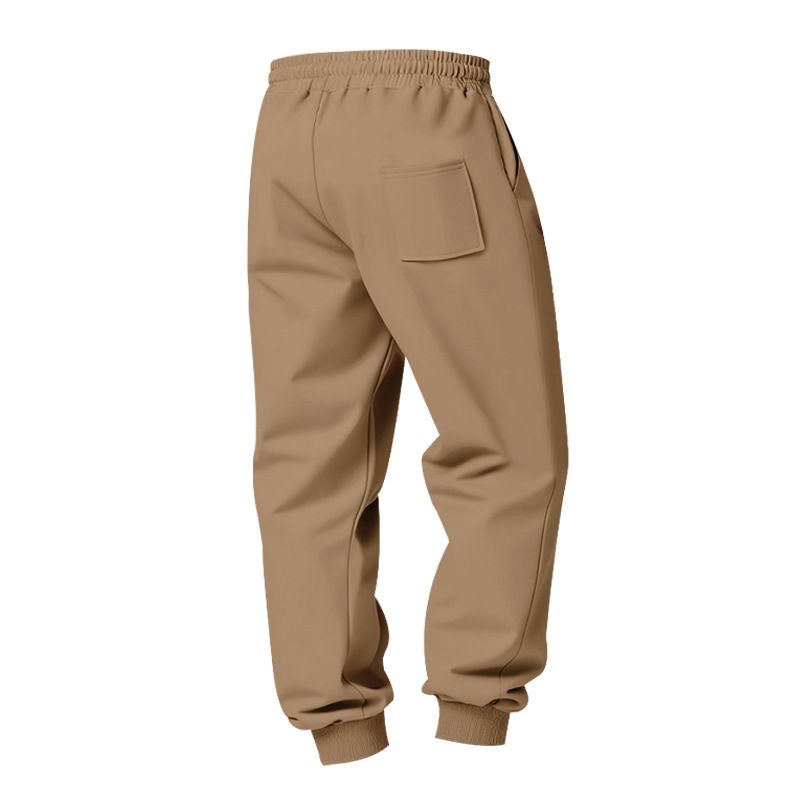 Schwere Cargohose mit Fleecefutter für Herren – Winter-Arbeitskleidung, Outdoor-Jogginghose mit mehreren Taschen (S–XXXL, einfarbig)_voghion.com