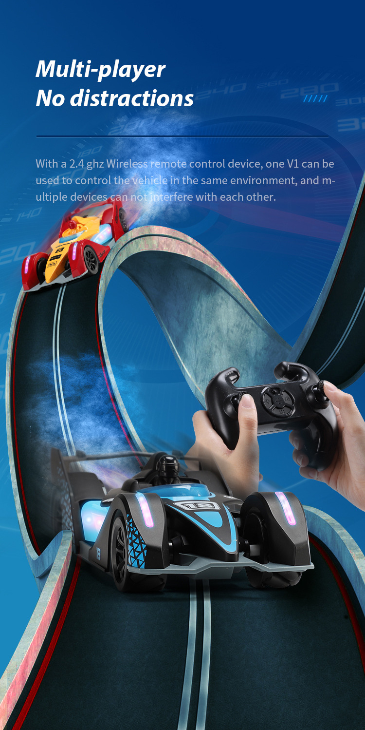 F1 spray drift racing lumières musique à grande vitesse 2.4g télécommande voiture jouet électrique pour enfants_voghion.com