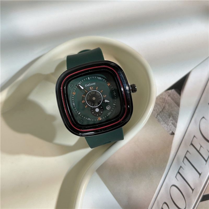 Stylish Large Dial Watch For Men And Women, Ins Personality Trendy Cool Gear Niche High-Value Light New Fashion Tech_voghion.com