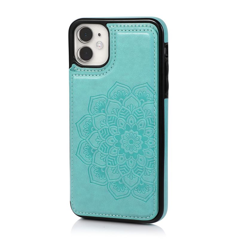 Étui en cuir gaufré pour iPhone 14, 13, 12, 11 Pro, XS, X Max, XR, 8, 7 Plus, SE 2020, 2022, coque antichoc de luxe_voghion.com