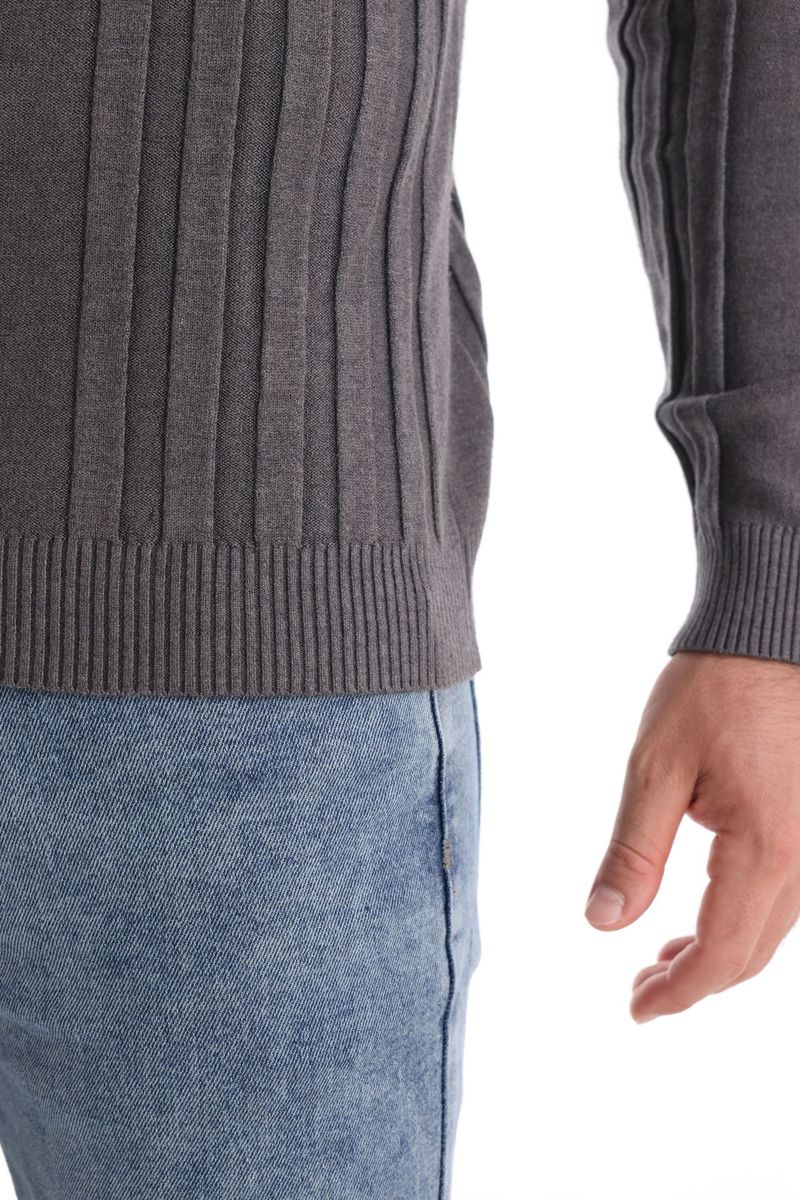 Autunno e inverno nuovo collo alto casual maglia calda base maglione uomo tinta unita versatile trendy felpa con cappuccio_voghion.com