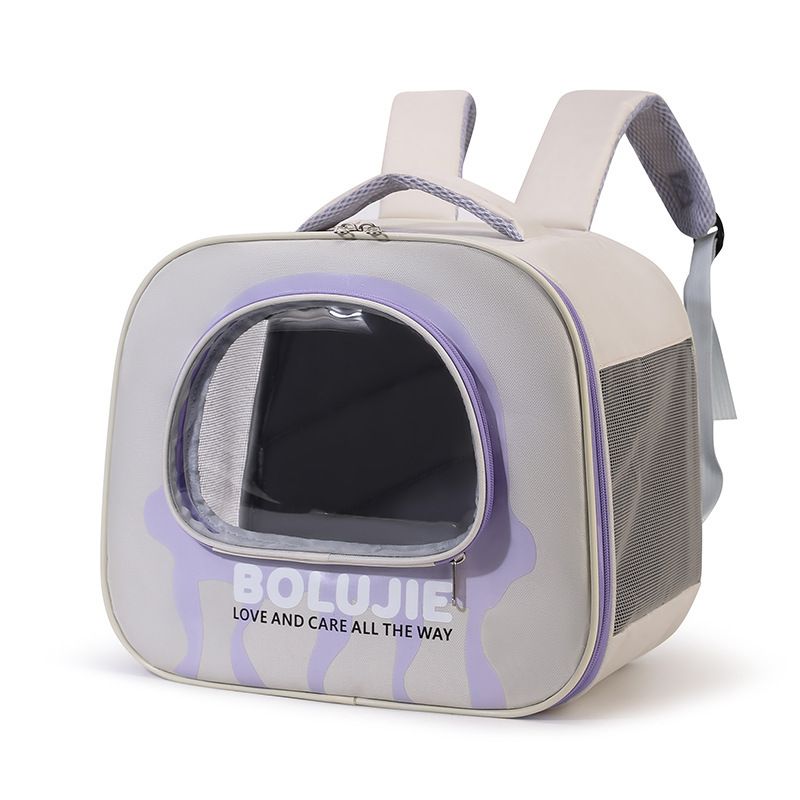 New Double Shoulder Large Capacity Breathable Handheld Cat Outdoor Portable Bag Pet Space Capsule_voghion.com