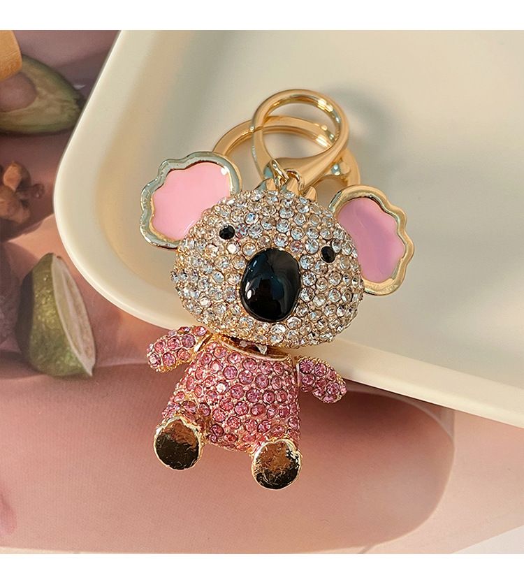 Nuovo portachiavi con ciondolo in lega a forma di koala, piccolo regalo, ornamento per auto_voghion.com