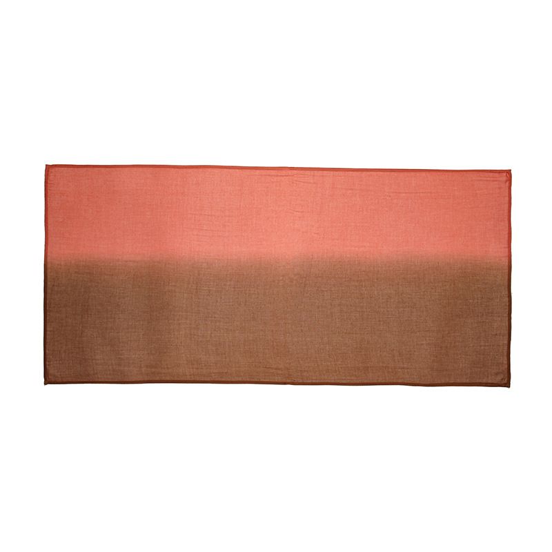 Sciarpe da donna, stile retrò letterario, colore sfumato, a tesa larga, sciarpa lunga in rayon, leggera protezione solare, scialle, telo da spiaggia, foulard_voghion.com