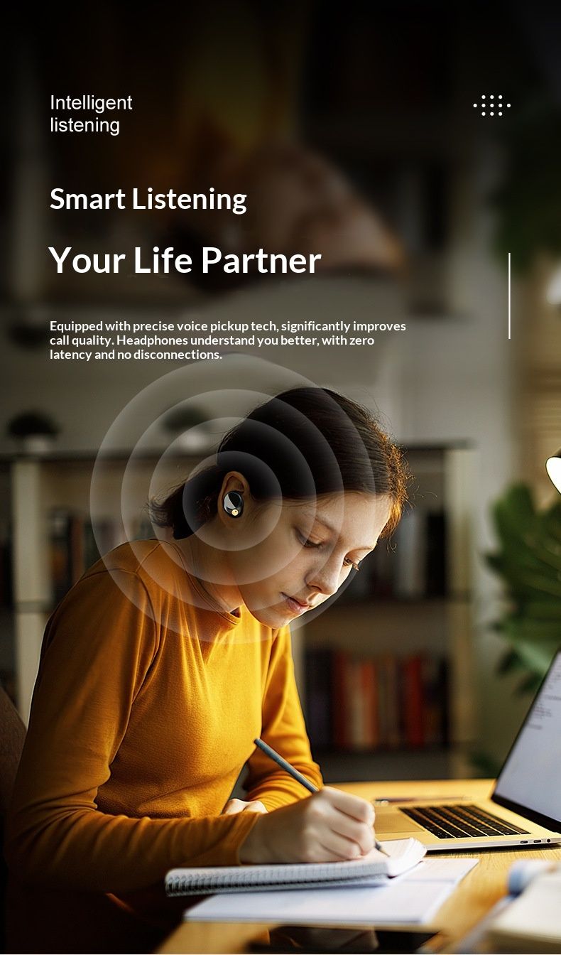 NeoGear Cross-border New AI Translation Sports Touch Digital Display True Wireless Bluetooth Earphones YYK590 Stereo ENC Noise_voghion.com