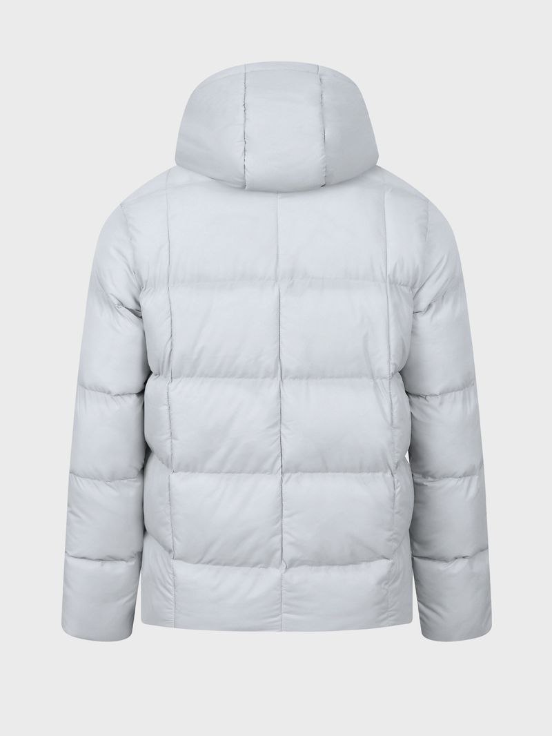 Waterdichte gewatteerde jas voor heren - Winterjas met capuchon en polyester vulling, losse pasvorm, ritssluiting aan de voorkant, zijzakken voor buiten en woon-werkverkeer_voghion.com