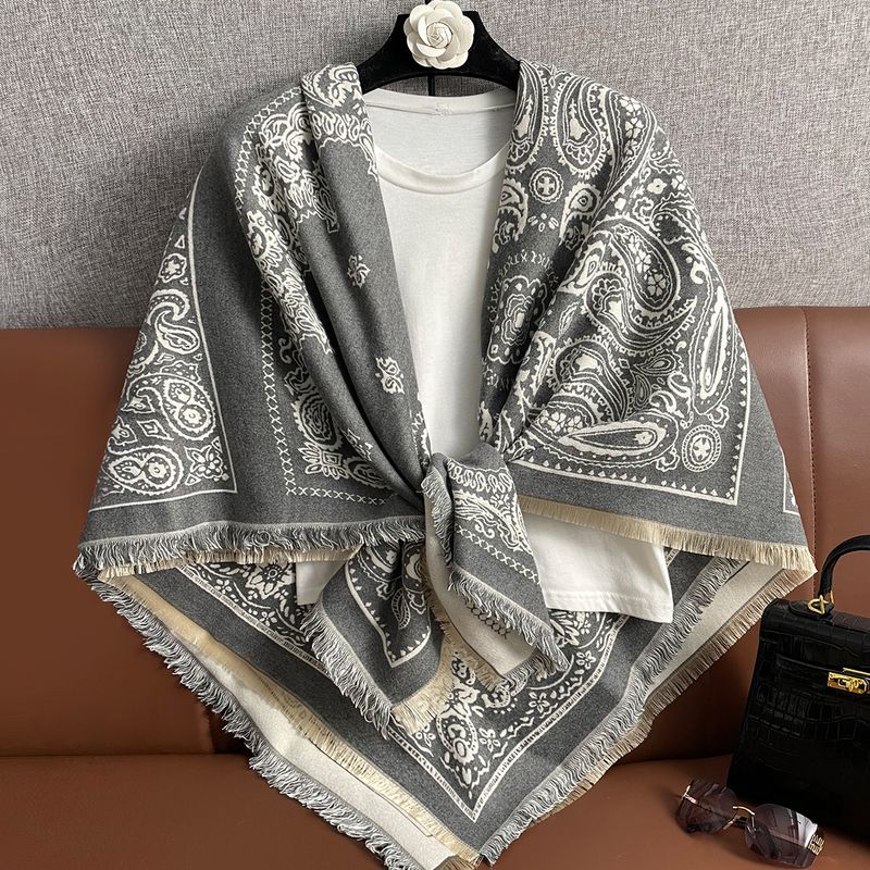 New autumn and thick warm large square for women's winter Korean version versatile cashmere dual-use scarf_voghion.com