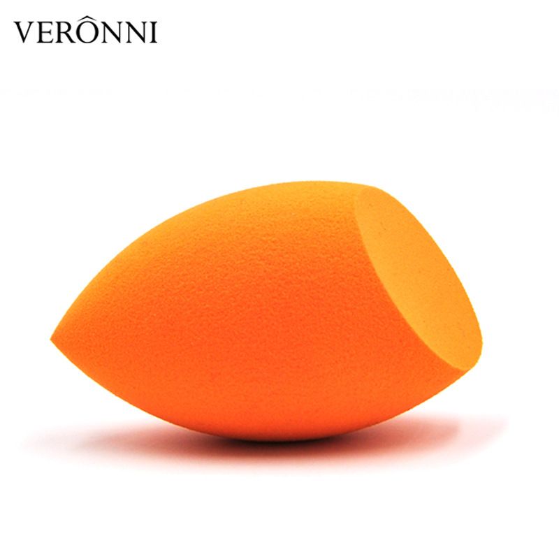 Cotton Pads Orange Bevel Hydrophilic Non Latex Bevel Powder Puff 40*66mm_voghion.com