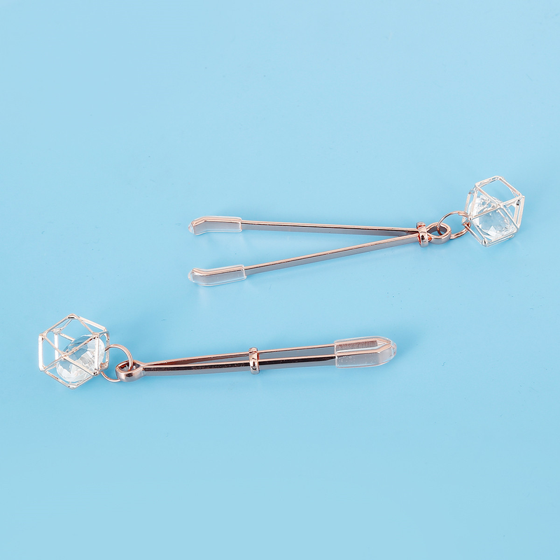 Spielzeug für Sexpaare SM Bondage Nippelclip Metalllegierung Roségold Nippelclip Erwachsenenspielzeug für Paare_voghion.com