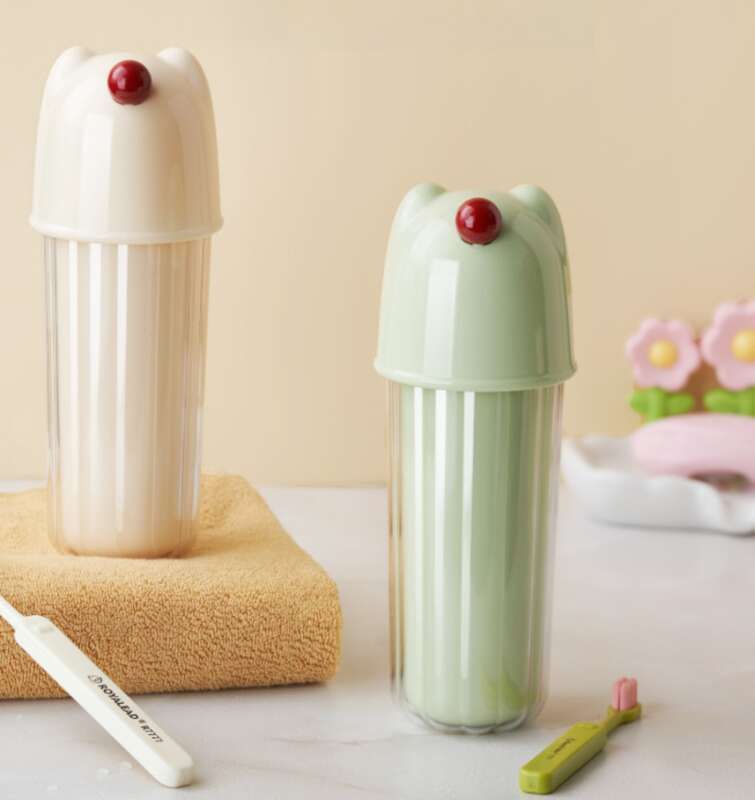 Three In One Travel Wash Home Brushing And Rinsing Portable Toothbrush Set, Cup, Jar, Dental Appliance Cup_voghion.com