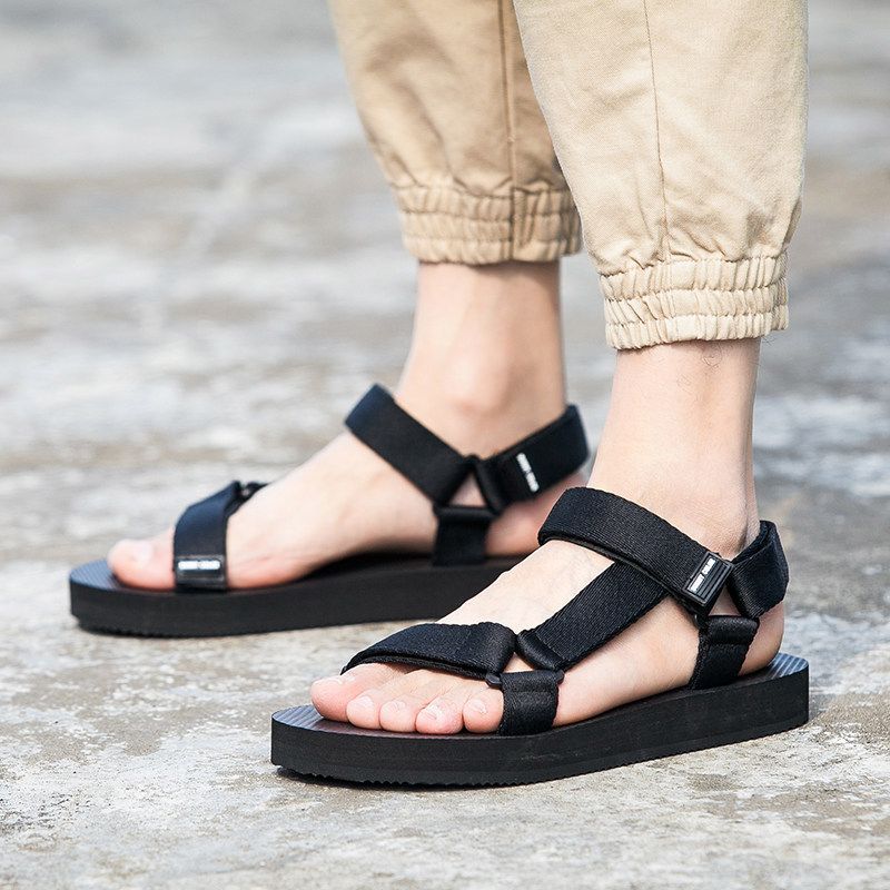 Herrensandalen Einfache Casual Sommerschuhe Bequeme Turnschuhe Outdoor Strandurlaub Sandalen 2023 Neue männliche Casual Sandalen Schuhe_voghion.com
