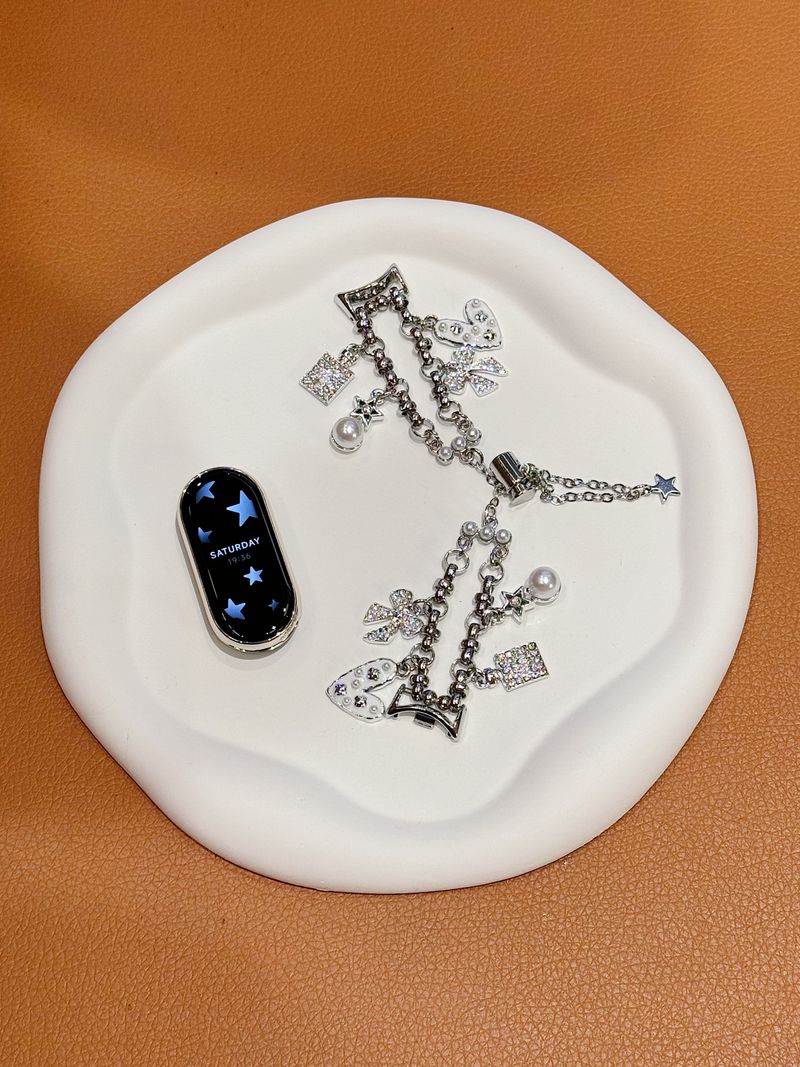 Uhrenarmband für Xiaomi Band 8 7 8Pro 7Pro 6 5 4 3 Love Crystal Temperament Armband Uhrenarmband_voghion.com