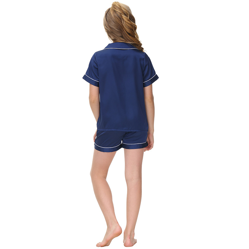 Damkläder cardigan shorts kostym hem barnhem kläder pojkar och flickor ny kostym kortärmad pyjamas sova_voghion.com