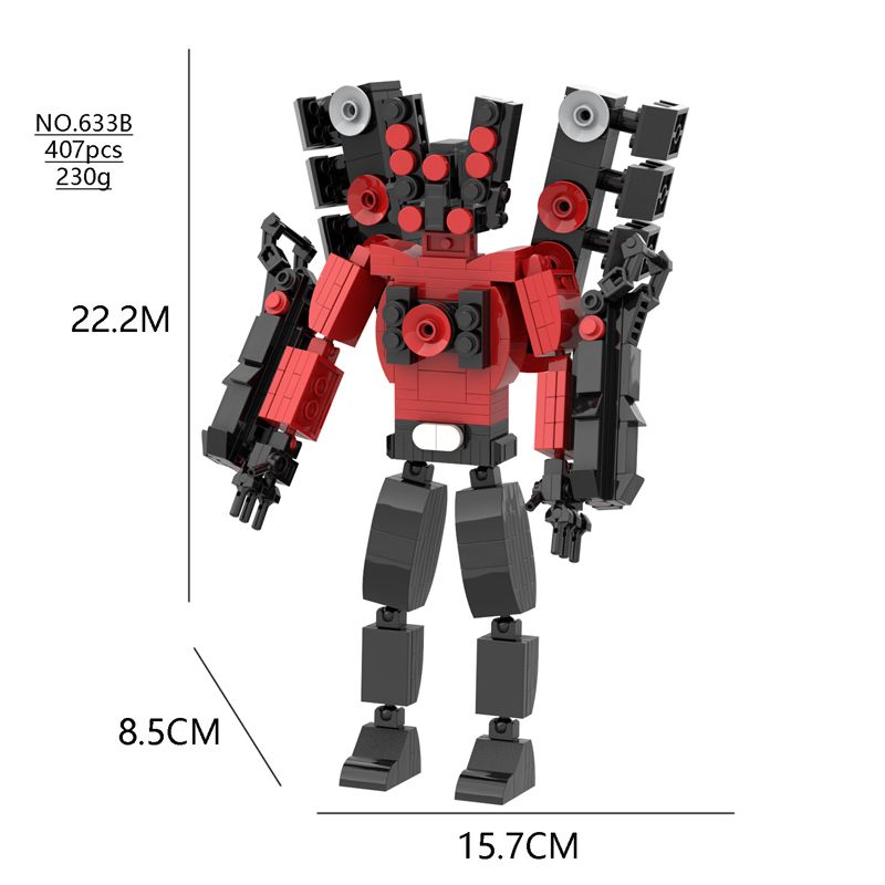 Vse Moc New Skibidi Toilet The Audio and Camera Titan Man Building Blocks Toys DIY Opeke Toy For Child Rojstnodnevno božično darilo_voghion.com