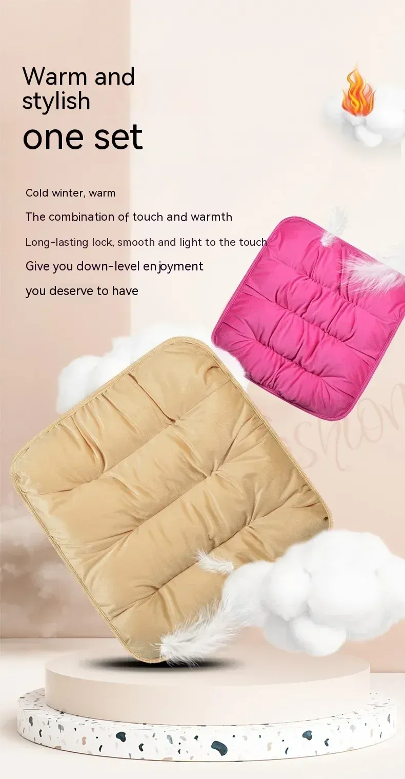 Winter Thickened Non-slip Comfortable Warm Cover Protector Car Front/rear Seat Cushion Accessories_voghion.com
