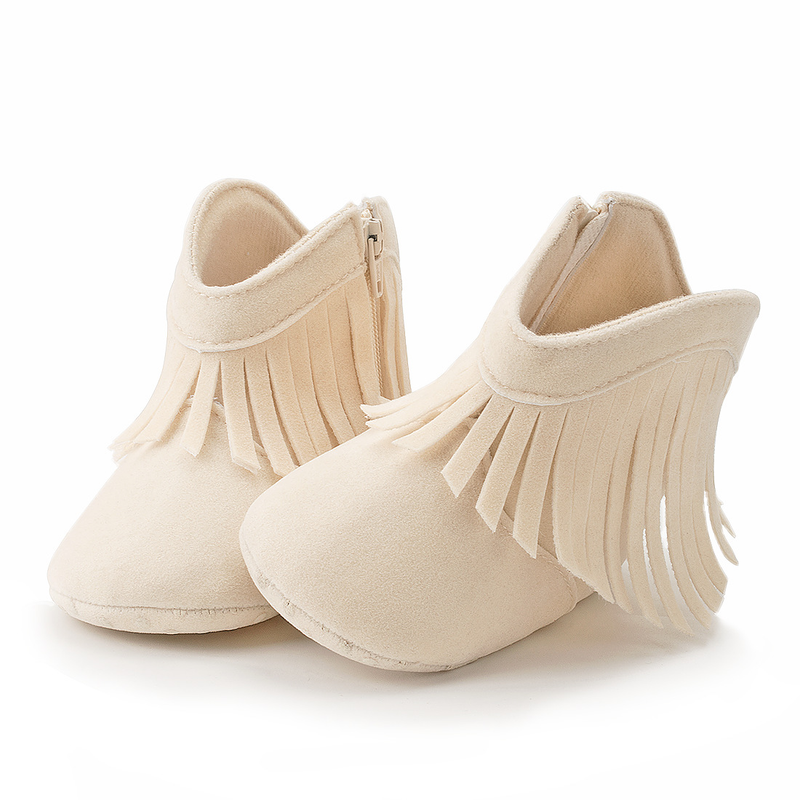 Baby Shoes Tassels Small Boots Warm Boots Soft Soled Toddler Shoes Enhanced Non-deformable Tassel Shoes_voghion.com
