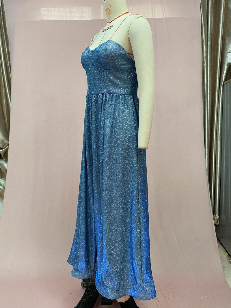 Frauen Kleidung Elegante lange ballkleid frühling neue stil rohr top pailletten abendkleid bankett temperament dünnes kleid weibliche_voghion.com