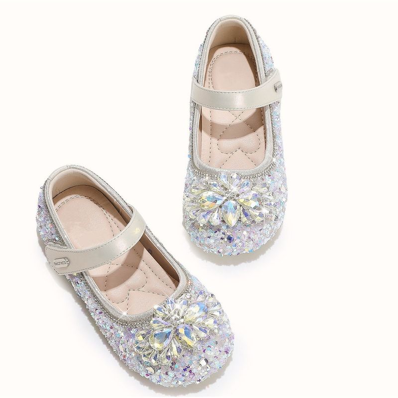2026 2025 Prince Girl' Crytal Spring And Autumn New Children' Single Soft Sole Baby Girl Performance Little Leather '_voghion.com