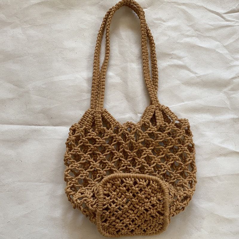 Zaino in paglia intrecciata, borsa da donna alla moda, a tracolla singola_voghion.com