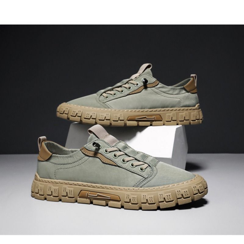 Men' Summer Ice Silk Canva Flat 2024 New Breathable Caual Shoe for Men Fahion Outdoor Sneaker Zapato Para_voghion.com
