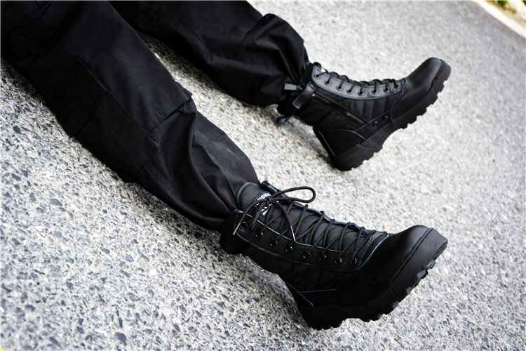 Men's Shoes Outdoor Desert Boots High Top Tactical Boots Military Fan Training Boots Men's Military Training Shoes Combat Boots_voghion.com