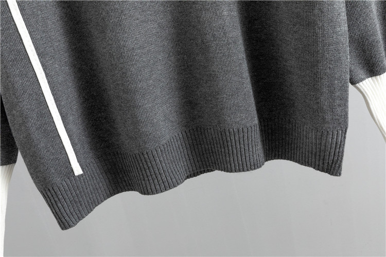 large size fashion temperament suits for women in spring and autumn new casual knitted two-piece suits_voghion.com