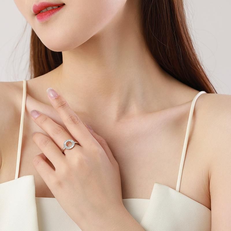 Tancise Classic Zircon Silver Ring Ladies Jewelry Wedding Promise Party Gift_voghion.com